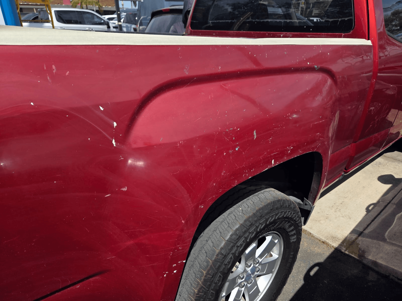 Vehicle paint before correction